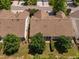 Aerial view of property featuring well-manicured landscaping and proximity to neighborhood street at 112 Sabiston Ct, Cary, NC 27519