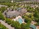 Community clubhouse featuring a pool and green space for neighborhood enjoyment at 112 Sabiston Ct, Cary, NC 27519