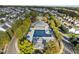 Aerial view of the community pool area with a large pool and surrounding amenities at 1148 Survada Ln, Morrisville, NC 27560