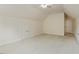 Bonus room features vaulted ceilings and is freshly painted with neutral colors at 1148 Survada Ln, Morrisville, NC 27560