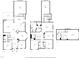 Detailed floor plan showcasing the layout with measurements of all three floors of the home at 1148 Survada Ln, Morrisville, NC 27560