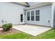 Cozy back patio perfect for relaxing or entertaining guests outdoors at 1148 Survada Ln, Morrisville, NC 27560