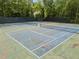 Overhead view of fenced in tennis courts at 120 E Laurenbrook Ct, Cary, NC 27518
