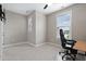 This carpeted bedroom is well-lit with two windows, perfect for a home office at 1313 Littlehills Dr, Apex, NC 27523
