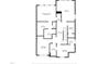 Detailed floor plan of the second floor, featuring bedrooms, bathrooms, walk-in closets and a laundry room at 1313 Littlehills Dr, Apex, NC 27523