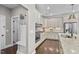 Beautiful kitchen with stainless steel appliances, granite countertops, and ample cabinet space and an island at 1313 Littlehills Dr, Apex, NC 27523