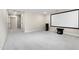 Home theatre and entertainment area with a large screen and installed speaker system at 1313 Littlehills Dr, Apex, NC 27523
