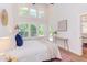 Bright bedroom with many large windows and white walls, creating a serene and airy atmosphere at 1409 Valley, Durham, NC 27707