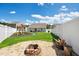 A large backyard features a firepit, playground, trampoline, and ample green space at 1561 Dorsett Ln, Creedmoor, NC 27522