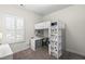 bedroom featuring bunkbed with desk area and decorative elements at 1604 Upper Park Rd, Wake Forest, NC 27587