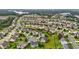 Aerial view of a meticulously planned residential community with beautiful homes and landscaping at 184 Elgin Ct, Burlington, NC 27215