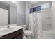 Full bathroom with shower-tub combo and vanity at 184 Elgin Ct, Burlington, NC 27215