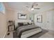 Stylishly furnished bedroom showcasing a cozy atmosphere with neutral tones and soft lighting at 217 Dalmeny Dr, Cary, NC 27513