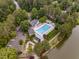 Community view of the pool, playground, and amenities of this amazing neighborhood at 3 Waconda Ct, Durham, NC 27713