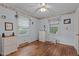 Comfortable bedroom with hardwood floors, soft natural light, and simple decor at 416 Forrest St, Hillsborough, NC 27278