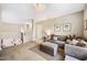 Cozy living room on the second floor featuring carpeted flooring and comfortable seating arrangements at 42 Juneberry Dr, Chapel Hill, NC 27516