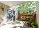Outdoor patio area perfect for relaxation, featuring a wooden fence and access via sliding glass doors at 435 Summerwalk Cir # 435, Chapel Hill, NC 27517