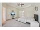 A bedroom featuring neutral walls, carpet floors, and a TV at 453 Panorama Park Pl, Cary, NC 27519