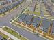 A beautiful view of new construction homes with landscaped yards in a Gathering-friendly neighborhood at 4716 Crescent Square St # 1314, Raleigh, NC 27616