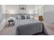 Tranquil bedroom featuring a well-made bed and a view of the connecting bathroom at 6 Parsons Chase Ln, Durham, NC 27713