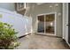 The patio offers a semi-private space with sliding glass doors leading inside at 6 Parsons Chase Ln, Durham, NC 27713