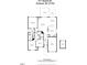 Detailed floor plan showcasing the layout and dimensions of the home's interior at 611 Quartz Dr, Durham, NC 27703