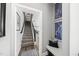 Inviting entryway with staircase, stylish decor, and seamless transition to living space at 6300 Pleasant Pines Dr # 101, Raleigh, NC 27613