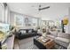 Inviting living room with open layout, seamlessly connected to the dining and kitchen areas at 6300 Pleasant Pines Dr # 101, Raleigh, NC 27613