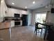The kitchen boasts stainless steel appliances and ample cabinet and counter space at 650 Ganyard Farm Way # 32, Durham, NC 27703