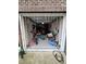 View of the garage, showcasing ample storage and a variety of equipment at 651 Berry Chase Way, Cary, NC 27519