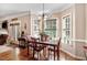 Charming breakfast nook with hardwood floors and plenty of natural light at 74 Fountain Dr, Clayton, NC 27520