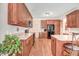 Spacious kitchen featuring an eat-in island and ample cabinet space at 74 Fountain Dr, Clayton, NC 27520