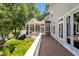 Spacious backyard with a deck, screened porch, and beautiful waterfront views at 81002 Alexander, Chapel Hill, NC 27517
