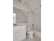 Bathroom features vanity with sink, toilet, and tub/shower combo, all in a bright, neutral setting at 81002 Alexander, Chapel Hill, NC 27517
