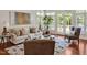 Bright living room featuring large windows, hardwood floors, stylish furniture, and a large window to the exterior at 81002 Alexander, Chapel Hill, NC 27517