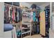 Organized walk-in closet at 997 Windy Rd, Apex, NC 27502