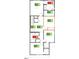 Second floor plan featuring bedrooms, bathrooms, and laundry area layout at 102 Malbec Dr, Chapel Hill, NC 27516