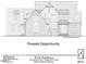 Detailed architectural drawing showcases the home's front elevation and its unique design elements at 1021 Manchester Dr, Raleigh, NC 27609