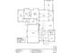 Detailed first-floor blueprint, featuring kitchen, primary bedroom, and garage with precise measurements at 1021 Manchester Dr, Raleigh, NC 27609