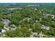 Lush residential area featuring houses surrounded by mature trees, offering a serene and private setting at 1022 Carolina Ave, Durham, NC 27705