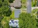 Aerial view showcasing residential homes with well-maintained yards and a verdant, tree-filled environment at 1022 Carolina Ave, Durham, NC 27705