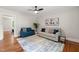 Inviting living room featuring hardwood floors and neutral paint at 1022 Carolina Ave, Durham, NC 27705