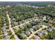 Picturesque aerial view of a lush, green neighborhood, with mature trees and well-maintained homes in a suburban setting at 103 Equestrian Ct, Cary, NC 27513
