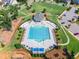 A gorgeous community swimming pool with lots of room for everyone to enjoy at 108 Ribbon Walk Ln, Holly Springs, NC 27540