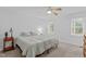 Clean bedroom with neutral walls, carpet and a ceiling fan at 112 Barcelona Ct, Cary, NC 27513
