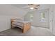 Bright bedroom with neutral walls, carpet, and 2 windows at 112 Barcelona Ct, Cary, NC 27513