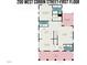 First floor floorplan featuring a primary bedroom, living room and kitchen at 200 W Corbin St, Hillsborough, NC 27278