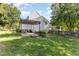 Backyard with patio and pergola at 202 Chapel Valley Ln, Apex, NC 27502
