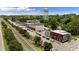 Aerial view of commercial area along the road with a water tower in the background at 202 Purvis St, Garner, NC 27529