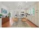 Open-concept dining area next to the kitchen, great for gatherings at 211 W Trinity Ave, Durham, NC 27701